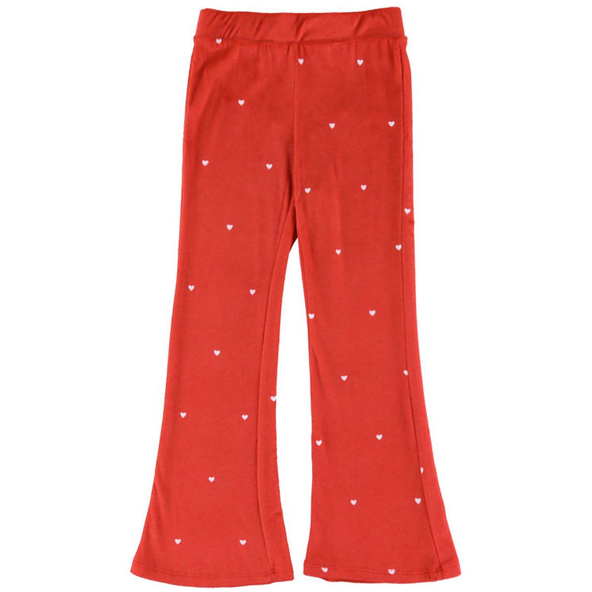 Vero Moda Girl Bukser - VmVelvet - Chinese Red/Hearts