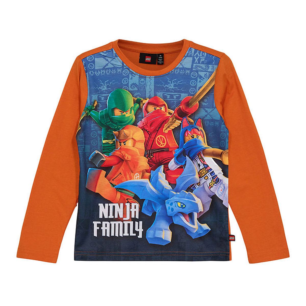 LEGO ® Ninjago Bluse - LWTano 701 - Dark Orange m. Print