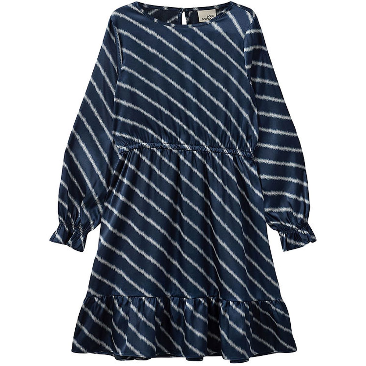 Sofie Schnoor Kjole - Navy Blue m. Striber