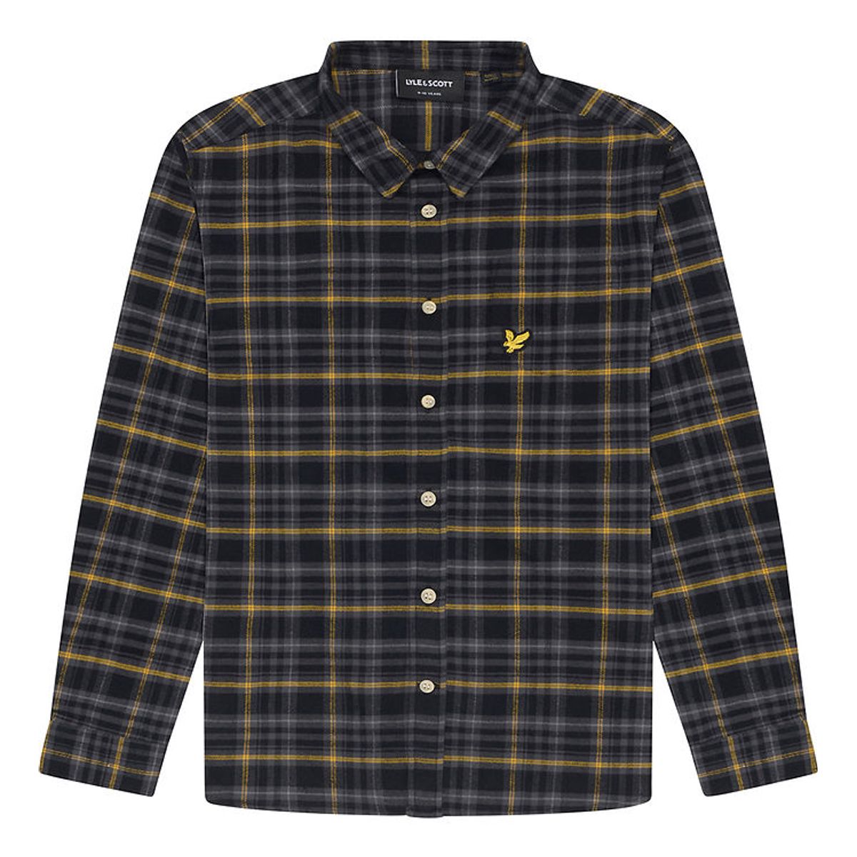 Lyle & Scott Skjorte - Tartan - Jet Black