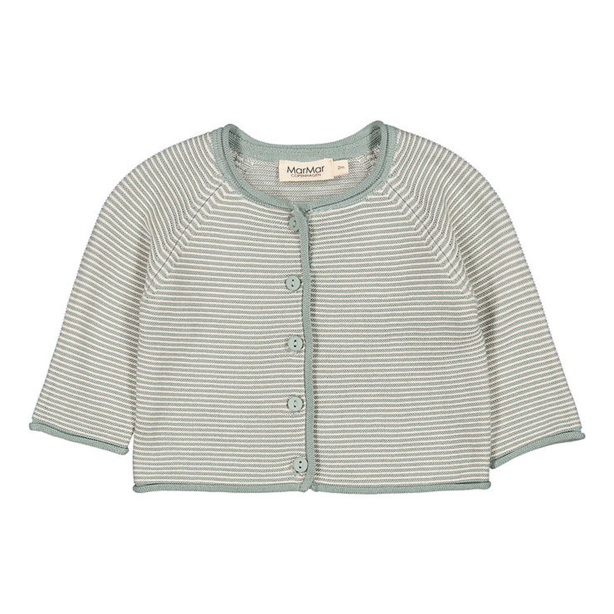 MarMar Cardigan - Strik - Totti - Dusty Jade Stripe