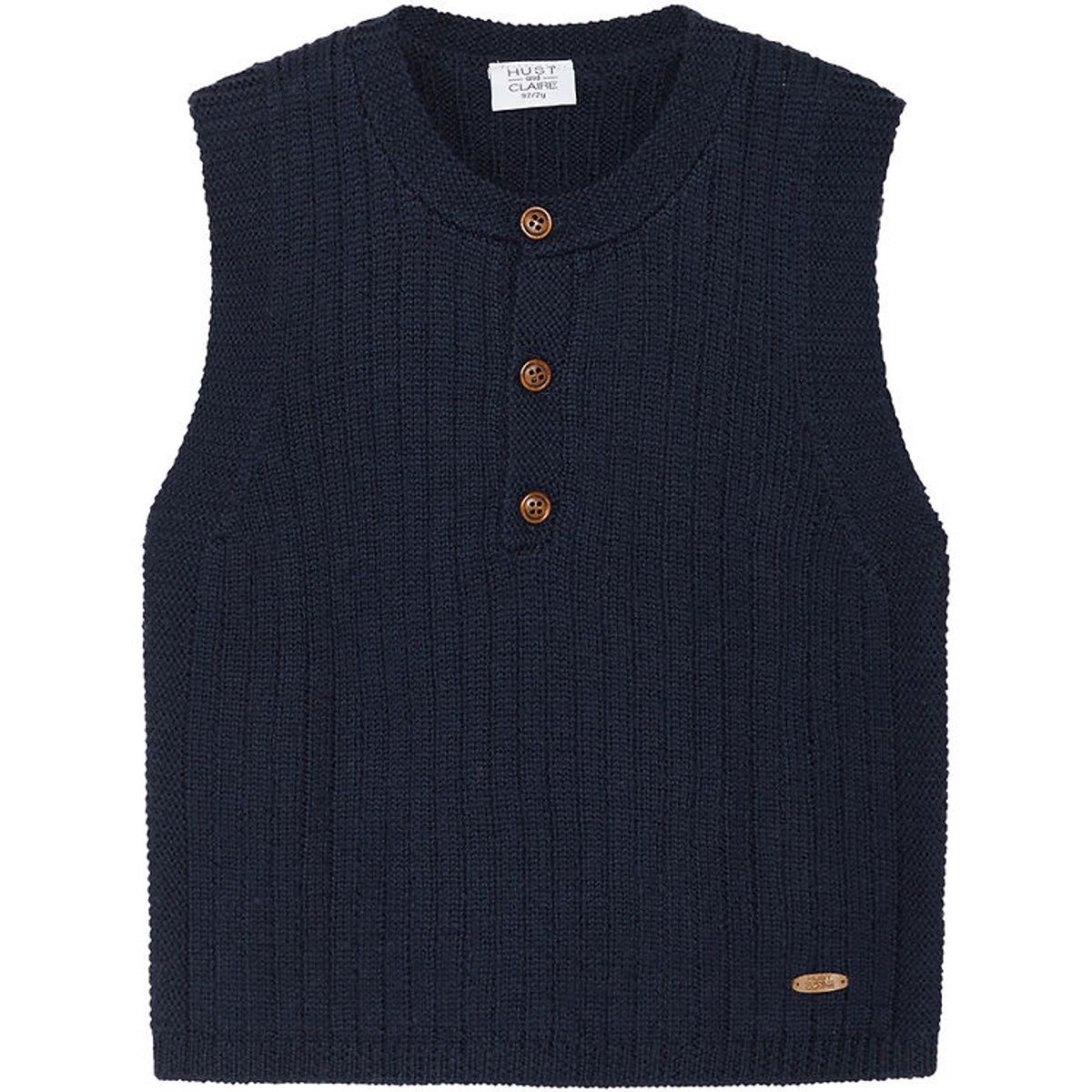 Hust and Claire Vest - Strik - Uld - Edi - More Navy