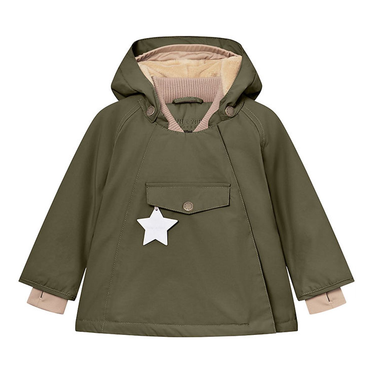 Mini A Ture Vinterjakke - Wang Fleece - Olive Night