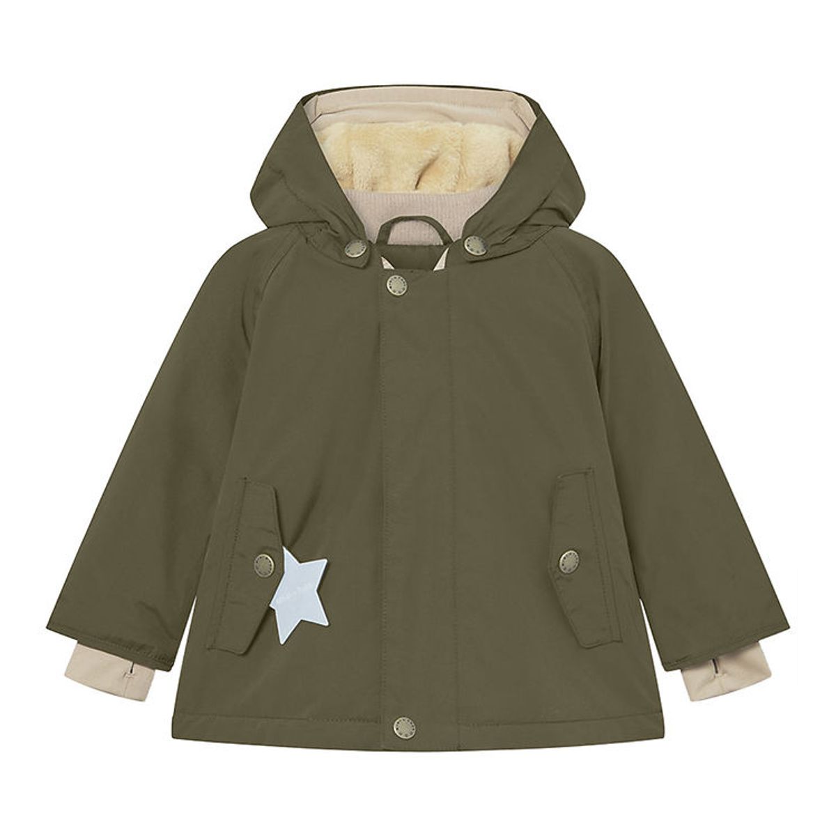 Mini A Ture Vinterjakke - Wally Fleece - Olive Night