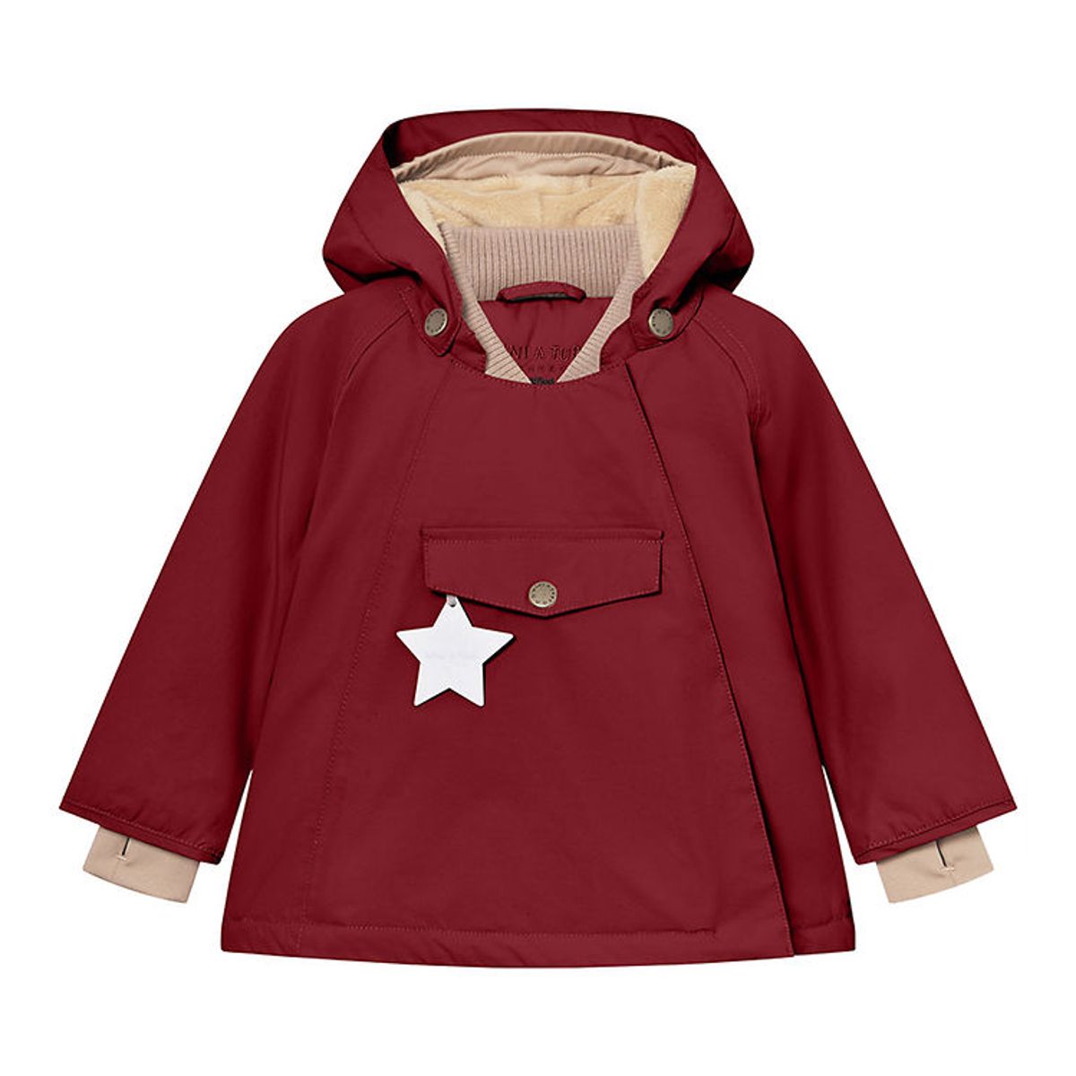 Mini A Ture Vinterjakke - Wang Fleece - Red Merlot