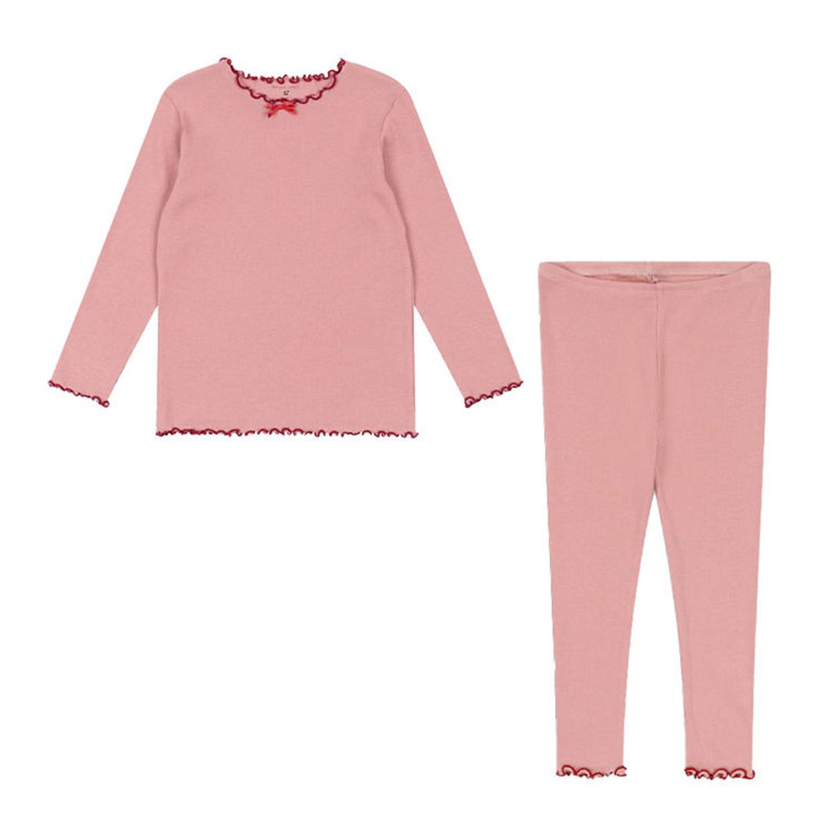 Konges Sløjd Sæt - Bluse/Leggings - Rib - Mellow Rose