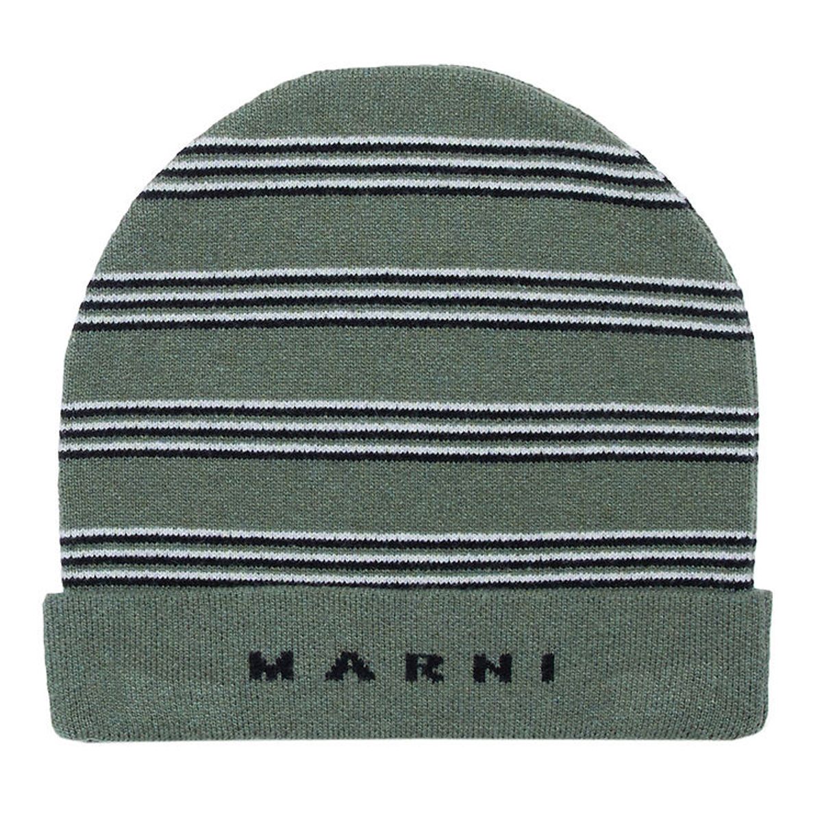 Marni Hue - Strik - Deep Lichen Green m. Striber