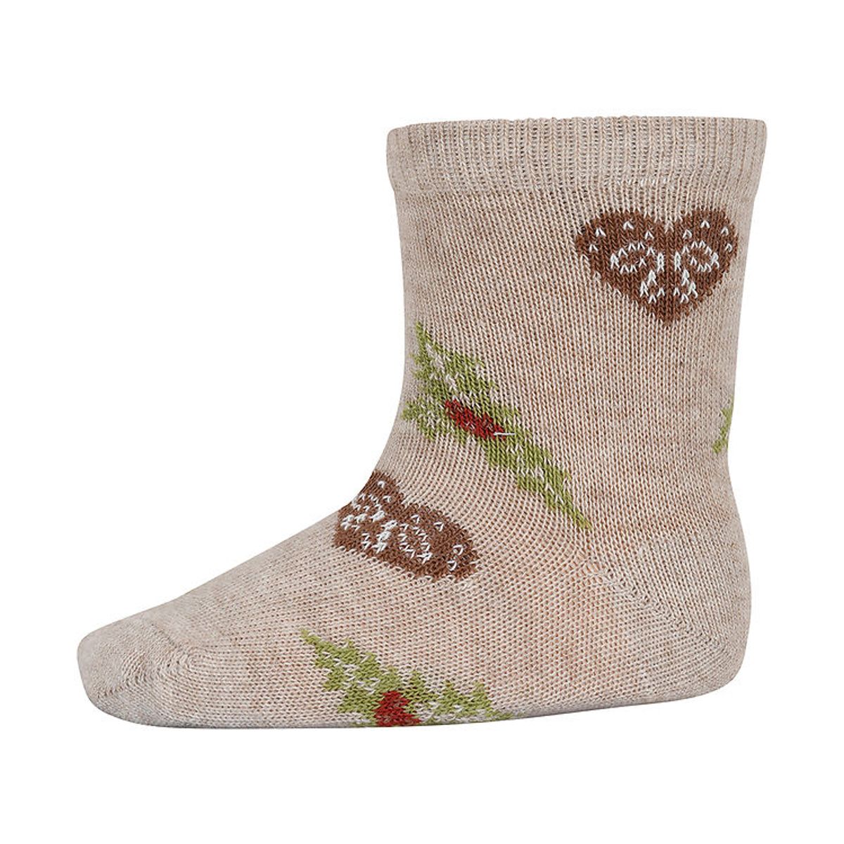 MP Strømper - Chrismas - Beige Melange