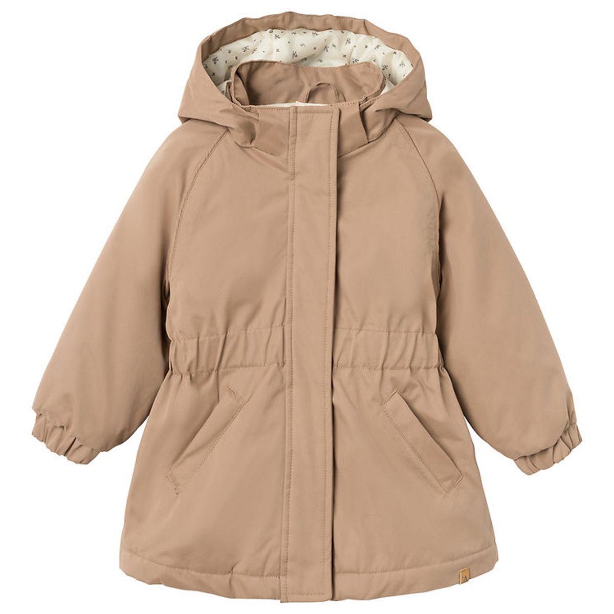 Lil Atelier Dynejakke - NMFGerda Padded Long Jacket - Beaver Fur