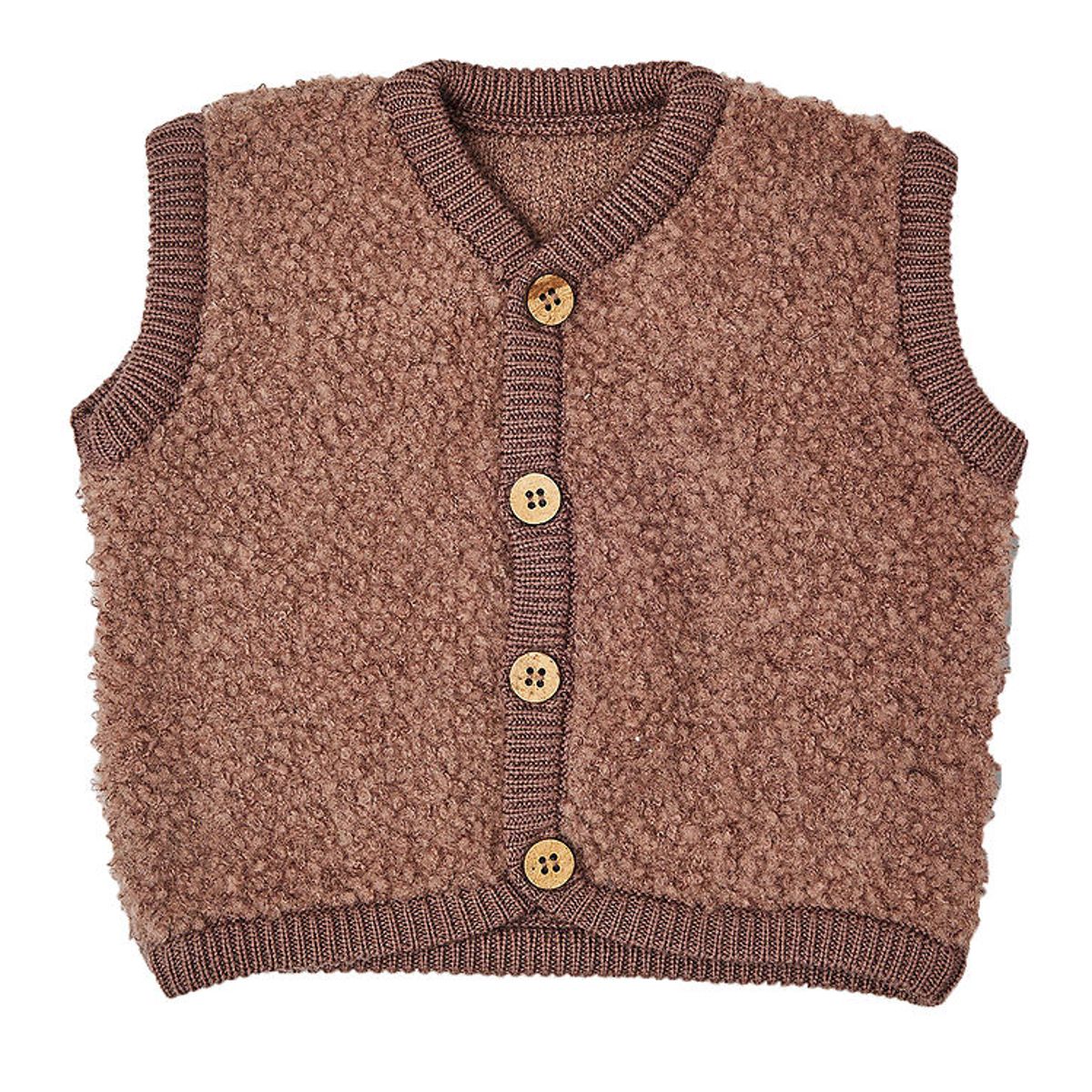 Smallstuff Vest - Uld - Rose brown