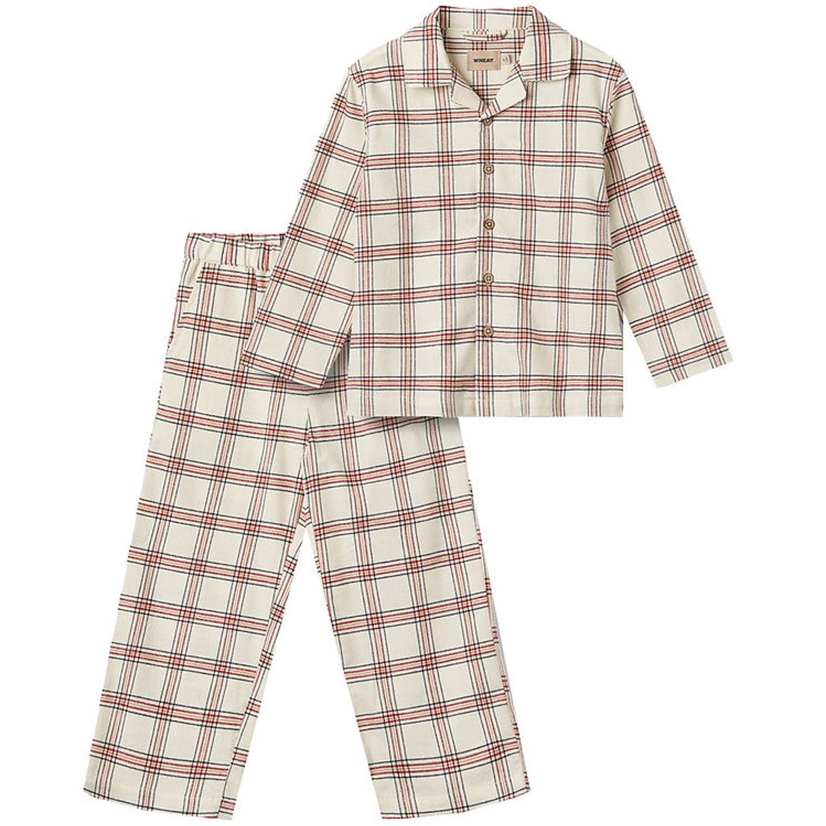 Wheat Pyjamas - Madison - Eggshell Check