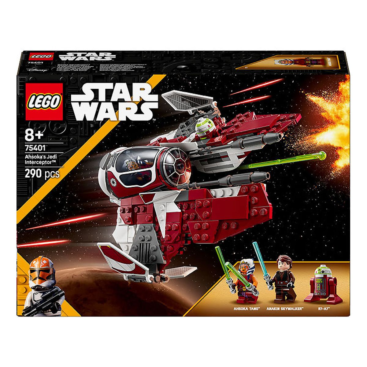 LEGO ® Star Wars - Ahsoka's Jedi Interceptor 75401 - 290 Dele