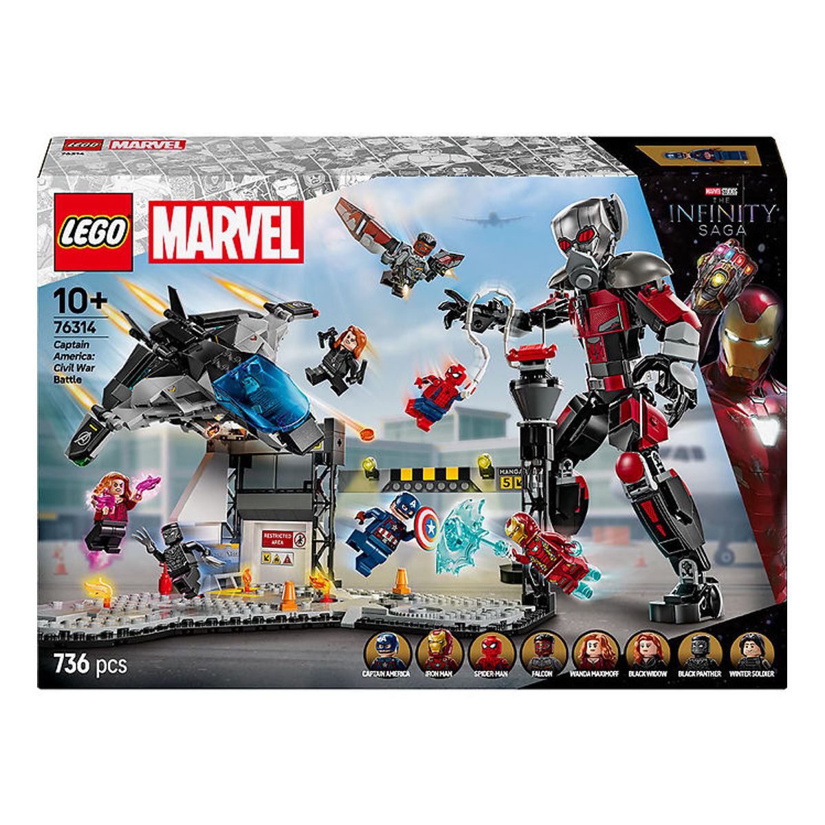 LEGO ® Marvel - Captain America Civil War-Actionkamp 76314 - 736