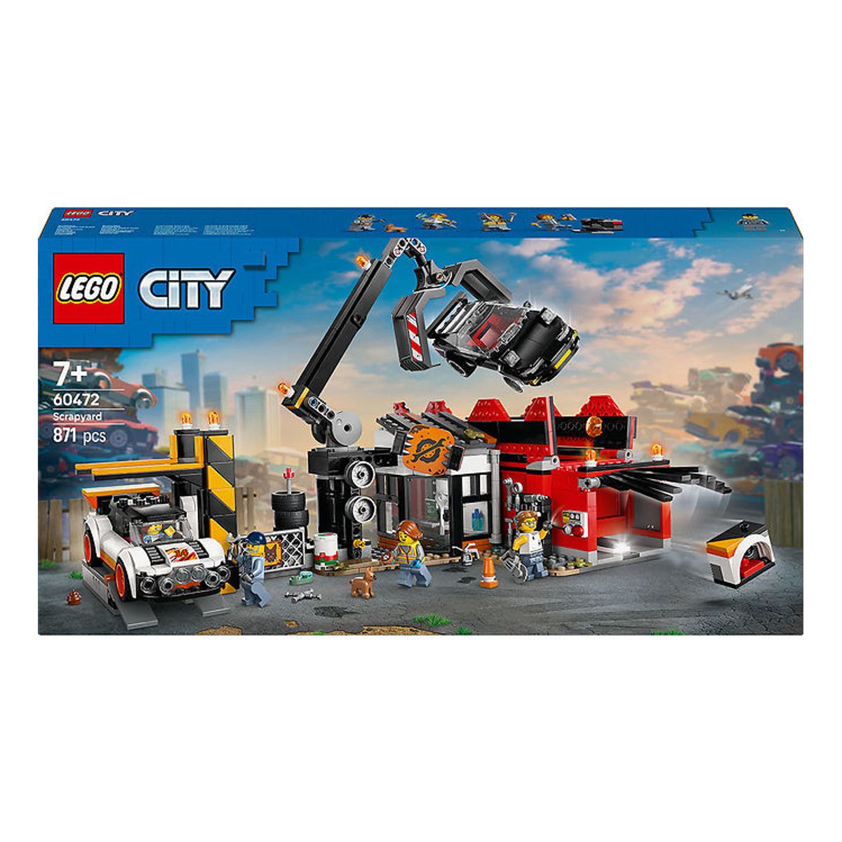 LEGO ® City - Skrotplads Med Biler 60472 - 871 Dele