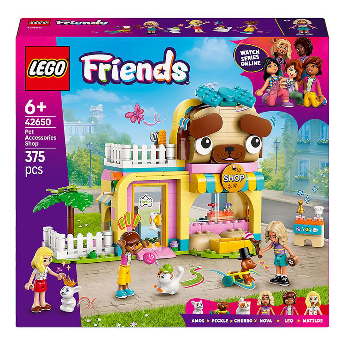 LEGO ® Friends - Kæledyrsbutik 42650 - 375 Dele