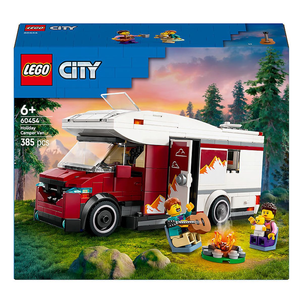 LEGO ® City - Ferie-Eventyr i Autocamper 60454 - 385 Dele