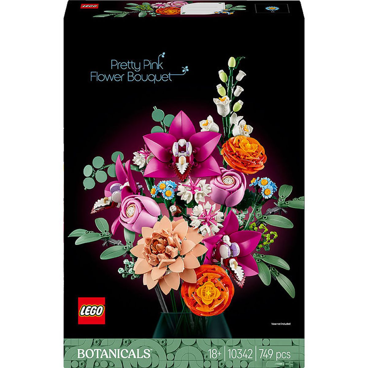 LEGO ® Botanicals - Smuk Pink Blomsterbuket 10342 - 749 Dele