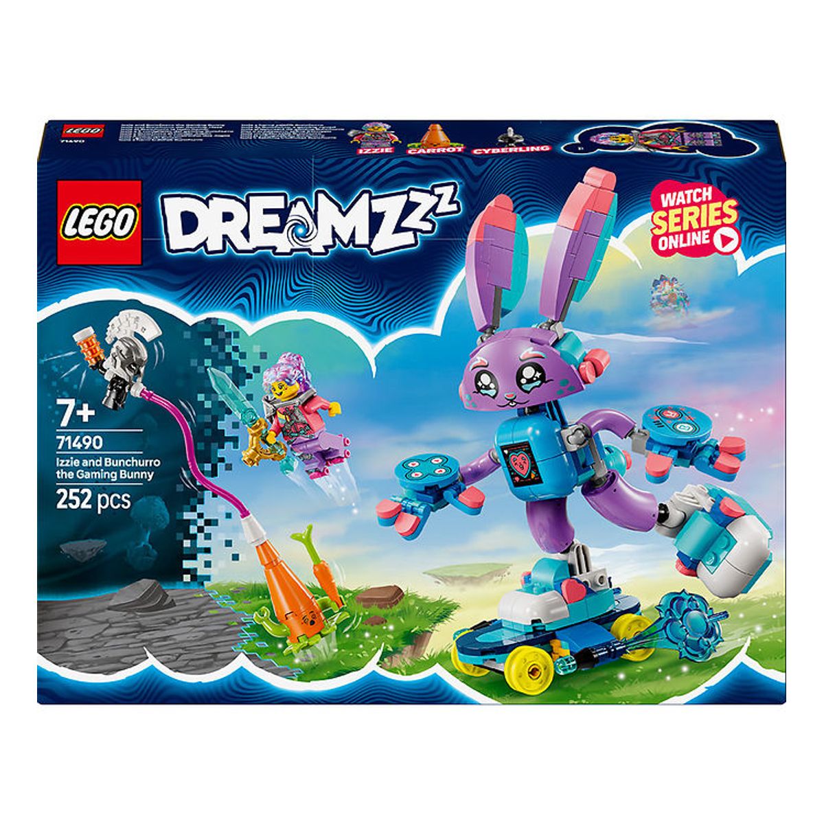 LEGO ® DREAMZzz - Izzie og Gaming-kaninen Bunchurro 71490 - 252 D