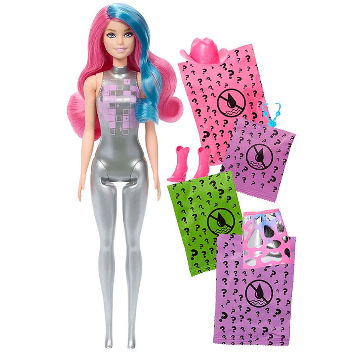 Barbie Dukke - 30 cm - Color Reveal Disco Star - Assorteret