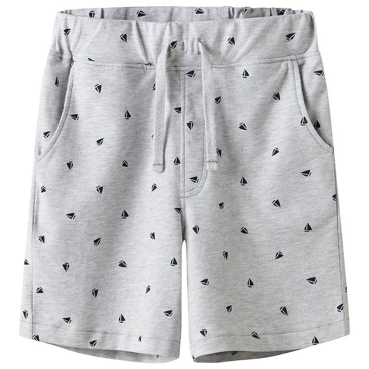 Name it Shorts - NkmVolo - Light Grey Melange/Boats