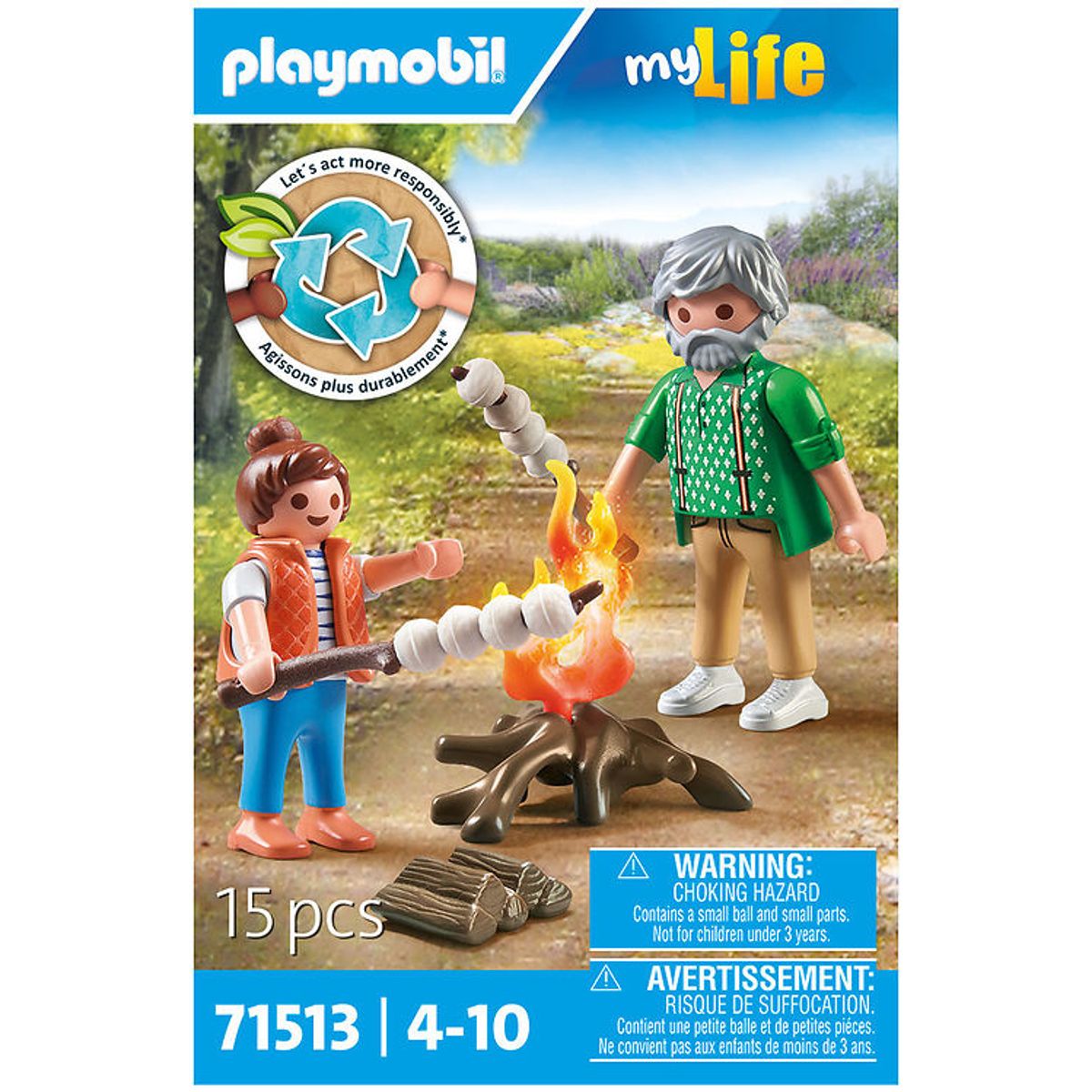 Playmobil My Life - Lejrbål med Skumfiduser - 71513 - 15 Dele