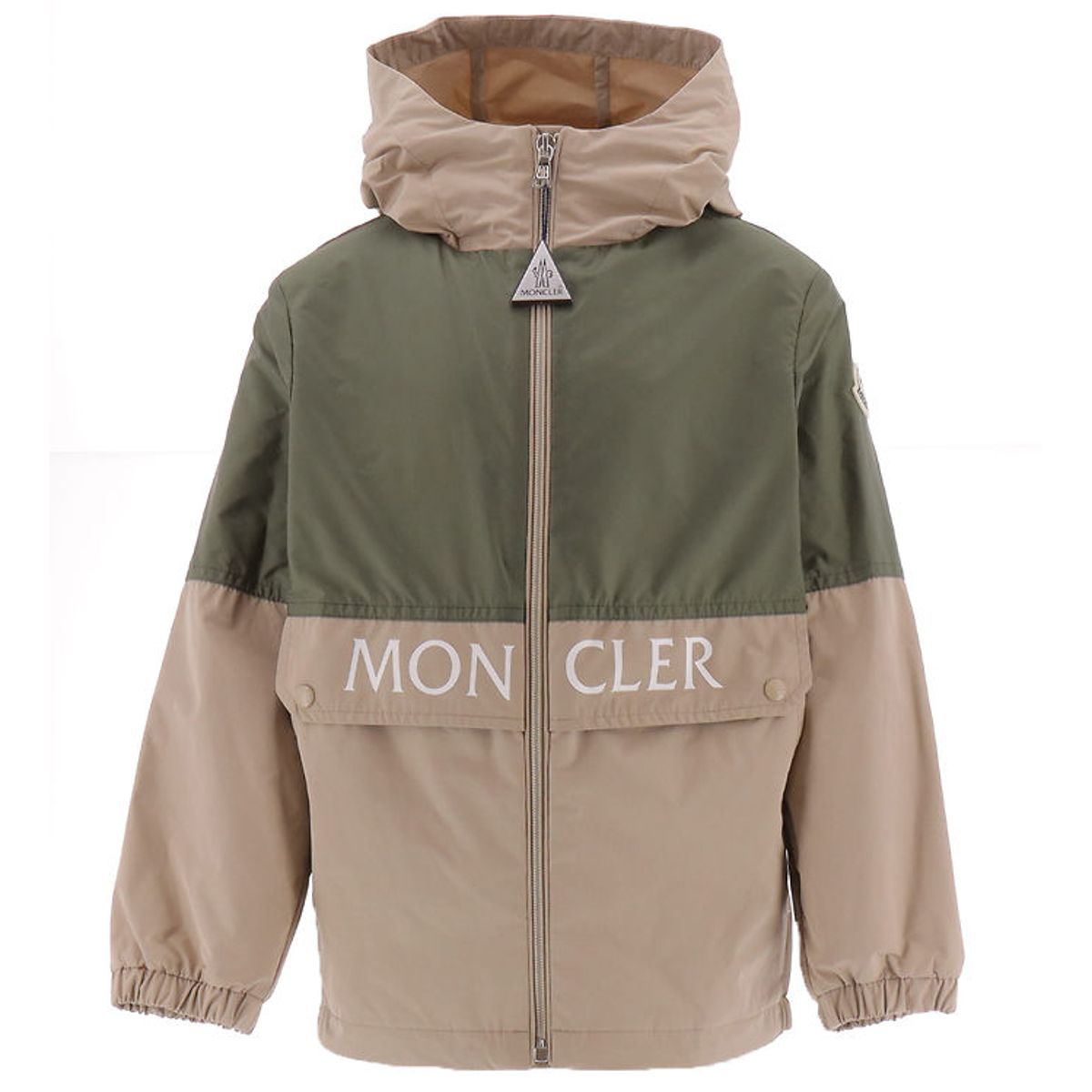 Moncler Jakke - Joly - Beige/Mørkegrøn