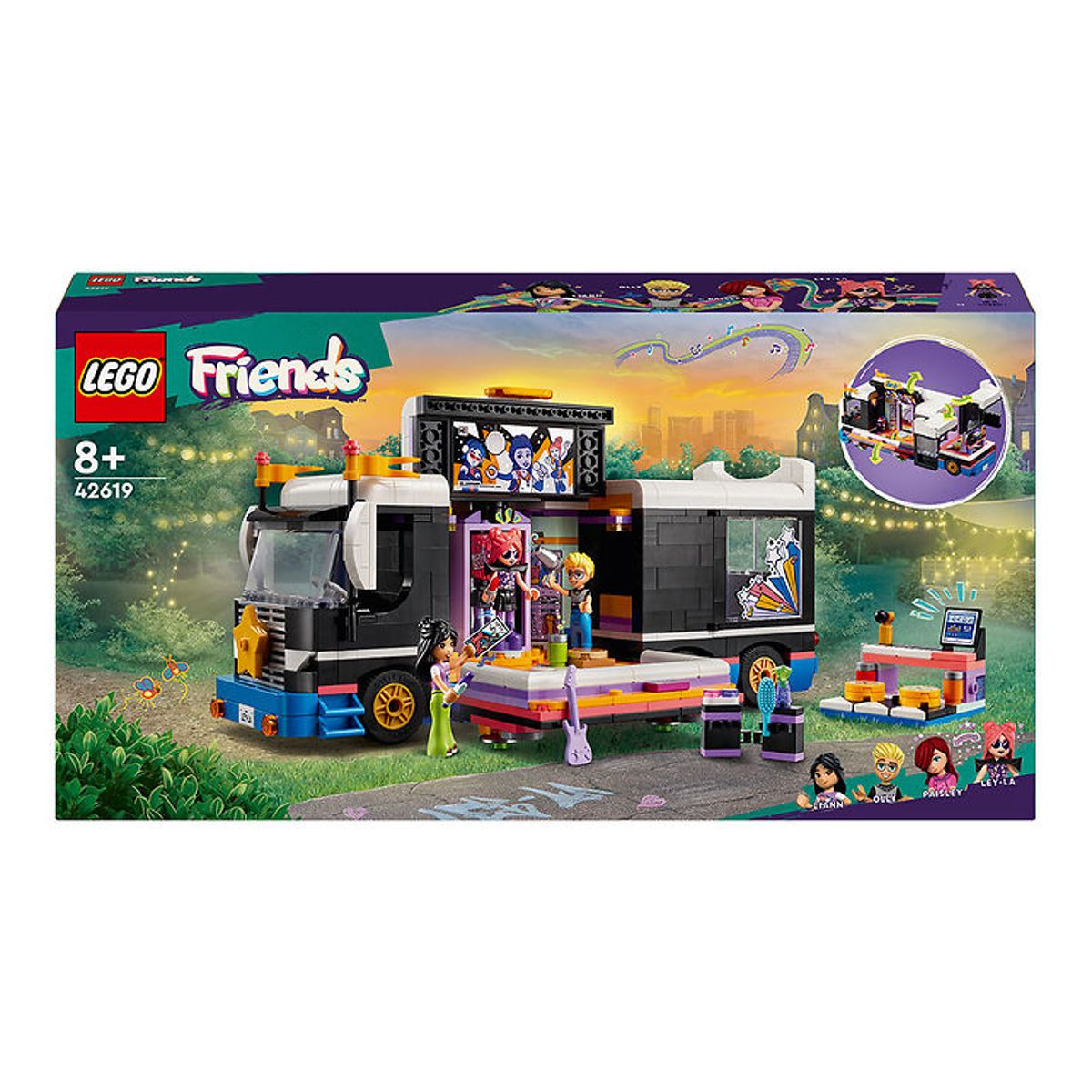 LEGO ® Friends - Popstjerne-turnébus - 42619 - 845 Dele