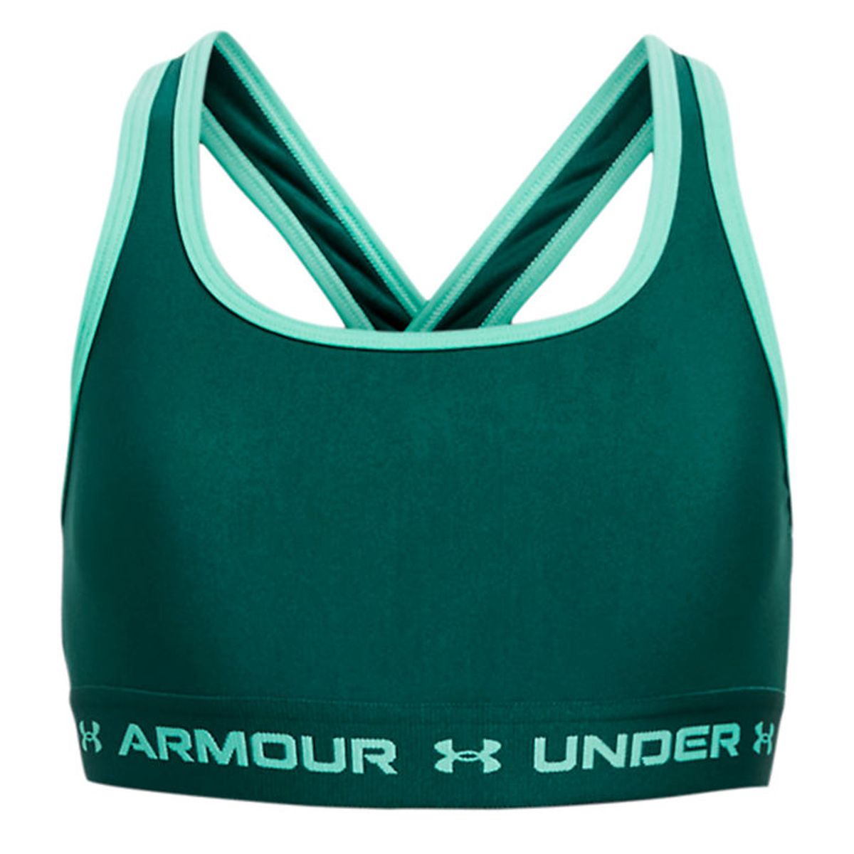 Under Armour Top - Crossback Mid Solid - Hydro Teal