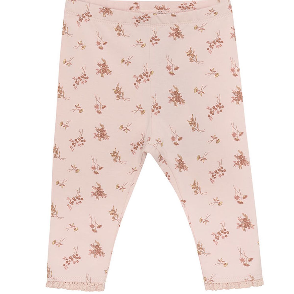 En Fant Leggings - AOP - Peach Whip m. Blomster