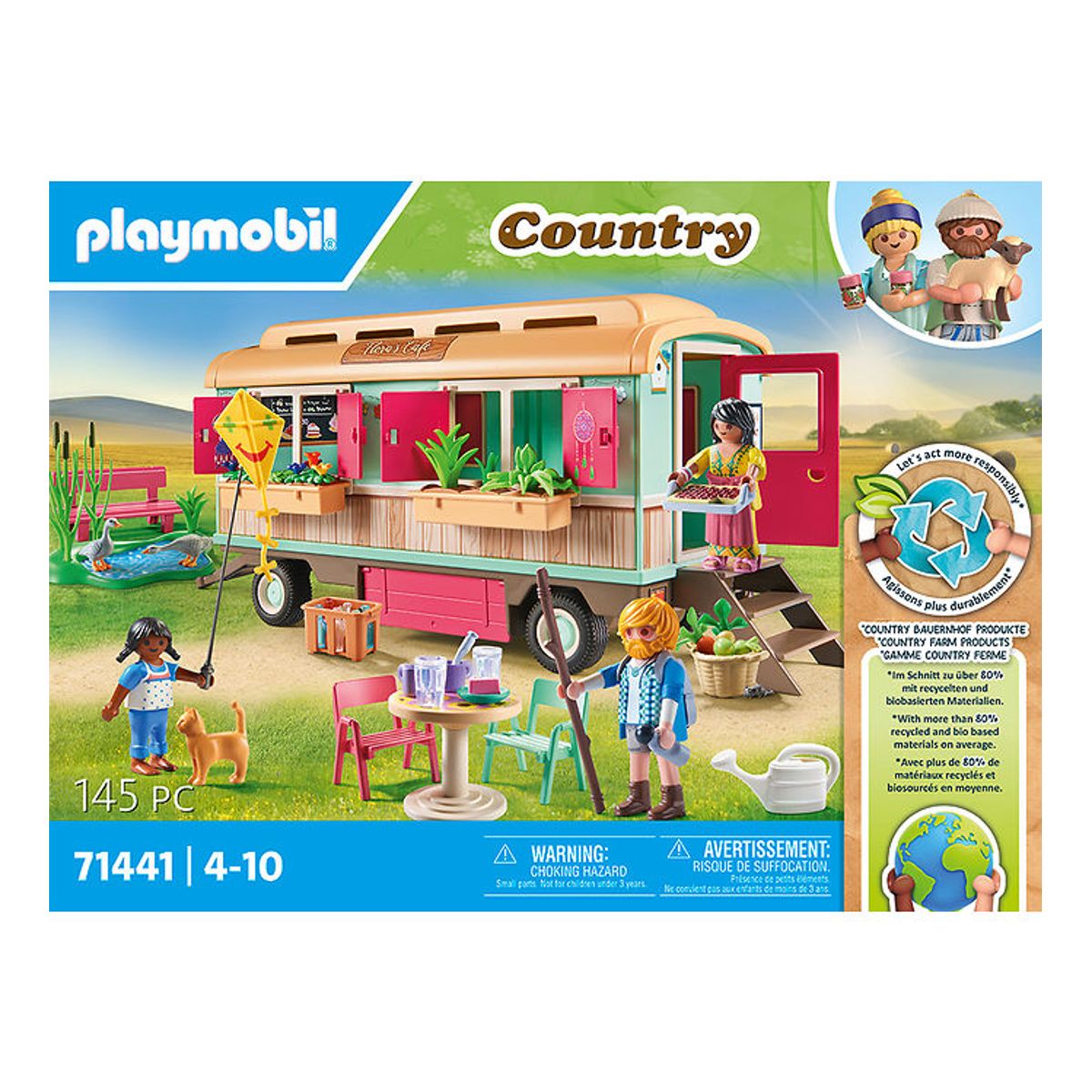 Playmobil Country - Hyggelig Campingvogn-café - 71441 - 145 Dele