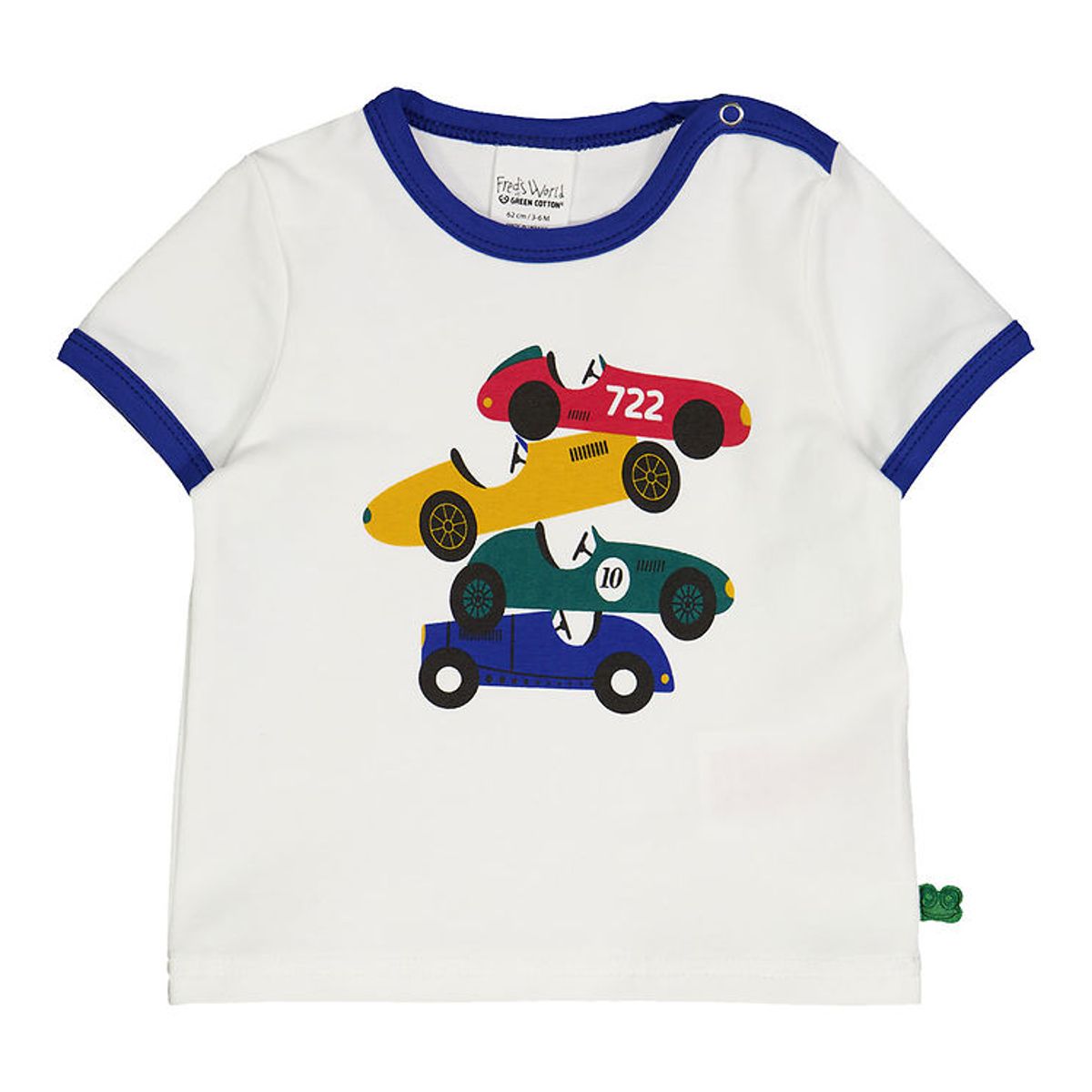 Freds World T-shirt - Motor Print - White