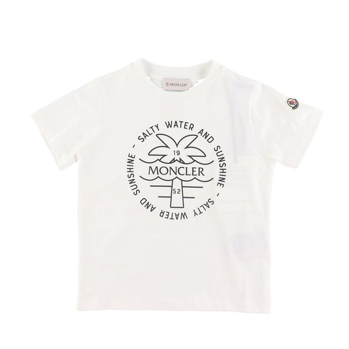 Moncler T-shirt - Hvid m. Sort