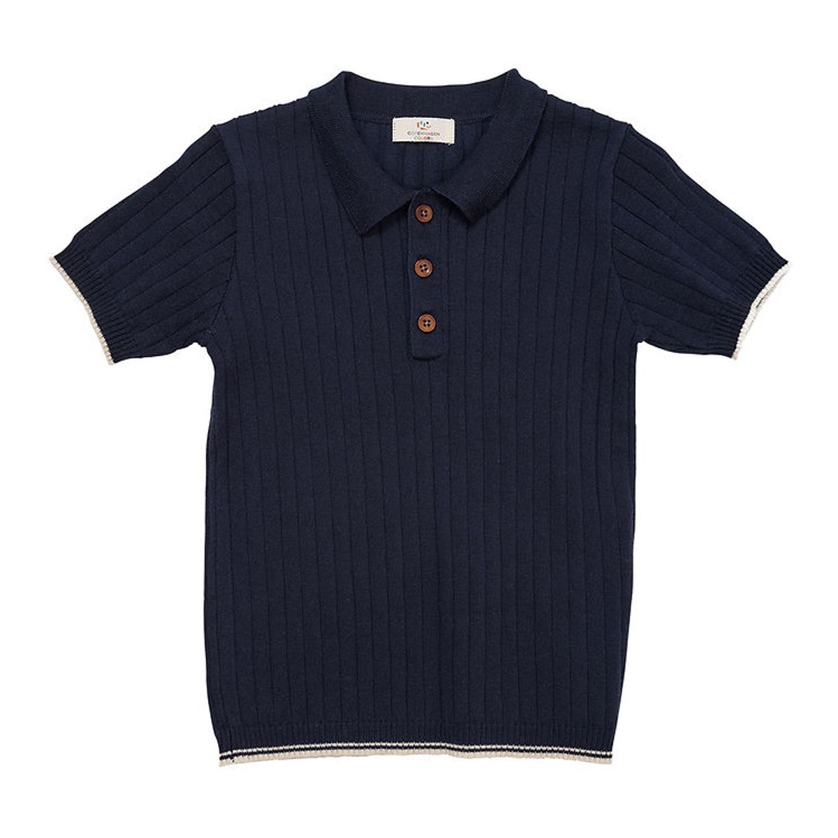 Copenhagen Colors Polo - Strik - Navy/Cream Comb.