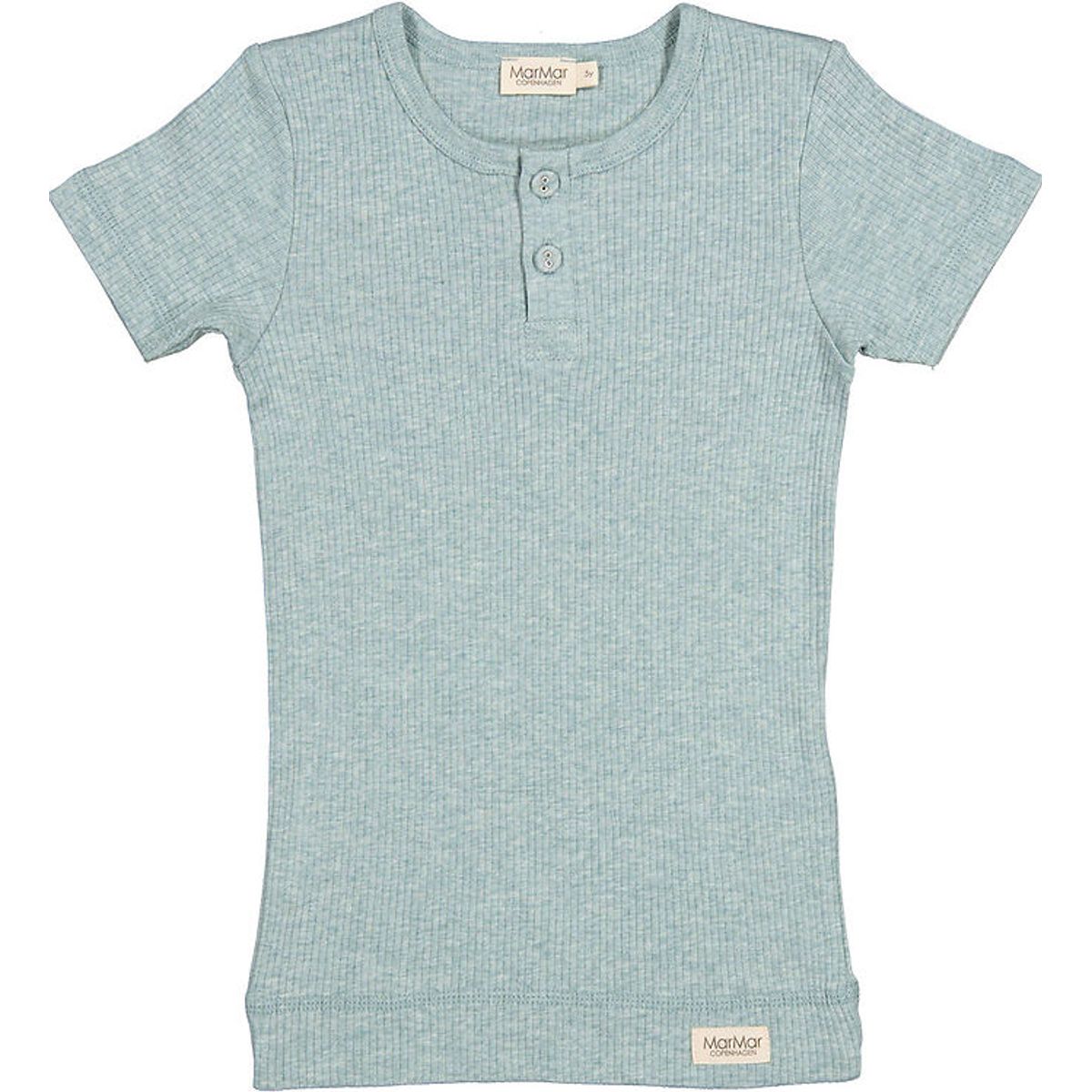 MarMar T-shirt - Modal - Rib - Pistachio Melange