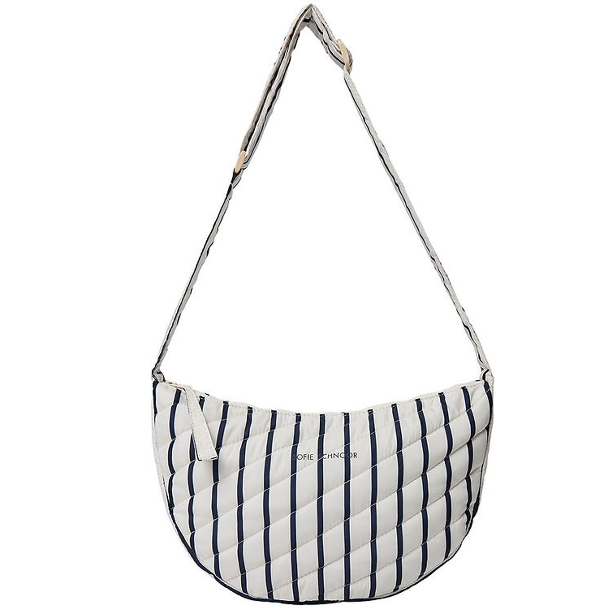 Sofie Schnoor Skuldertaske - Off White/Navy Striped