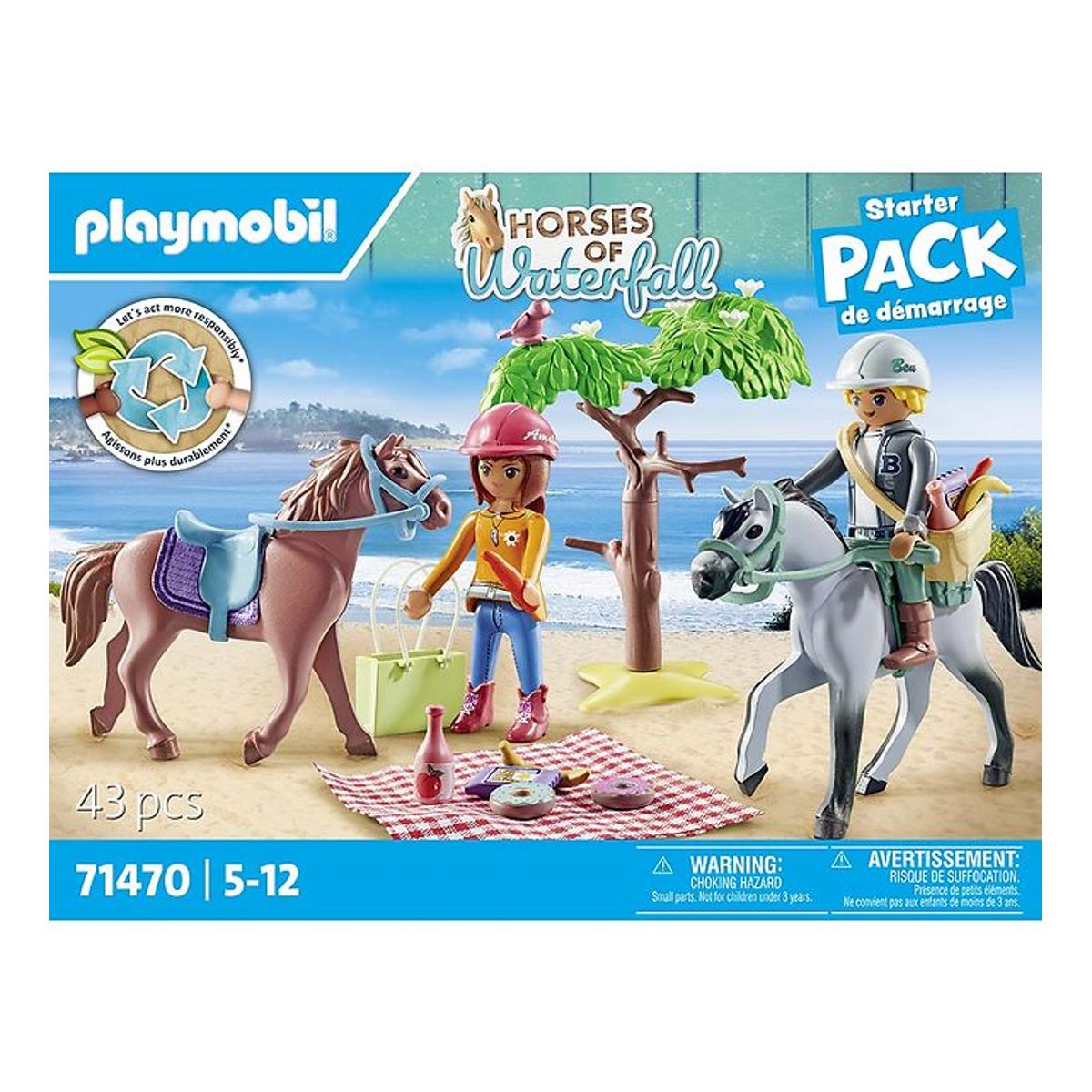 Playmobil Horses Of Waterfall - Ridetur til Stranden med Amelia