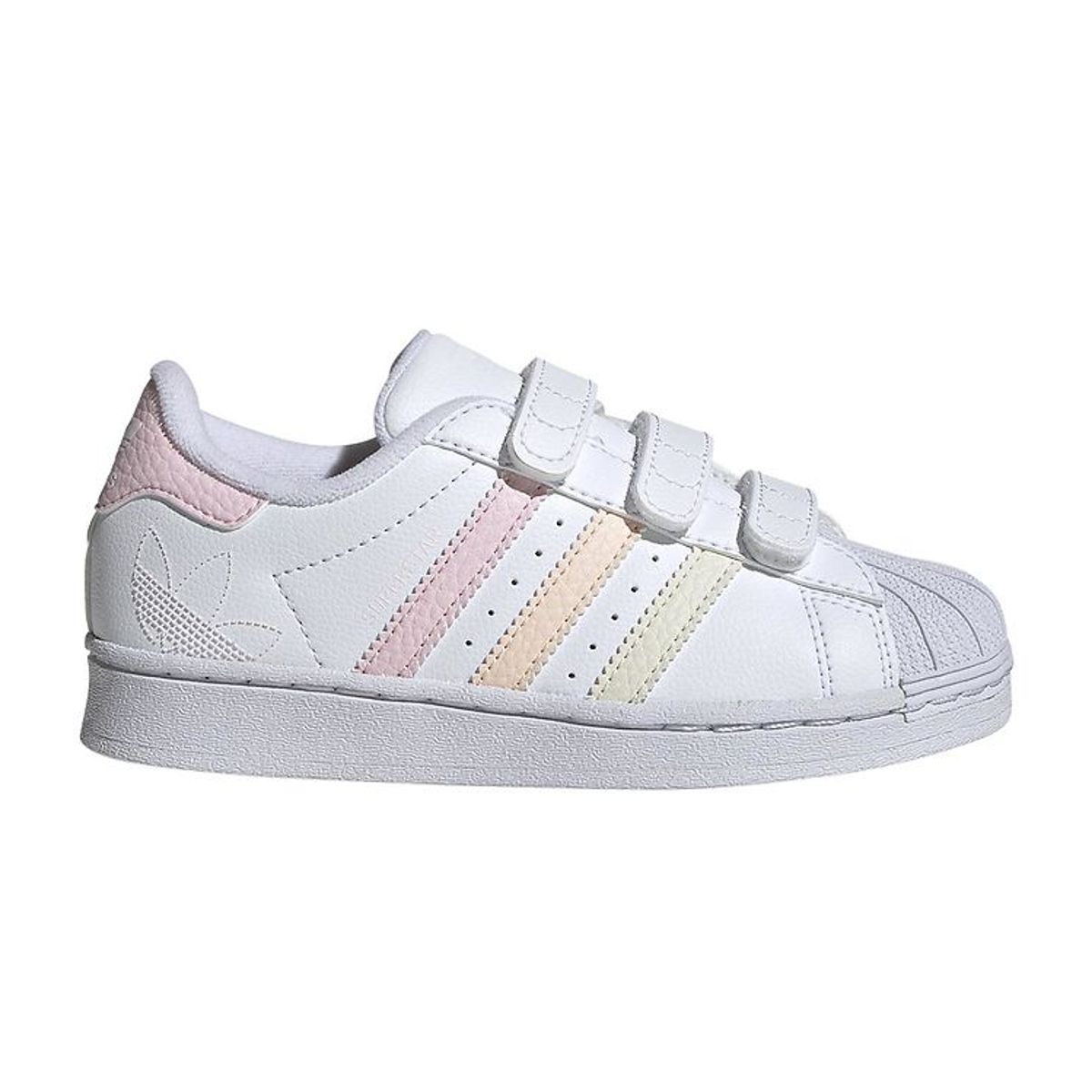 adidas Originals Sko - Superstar CF C - Hvid/Rosa/Gul