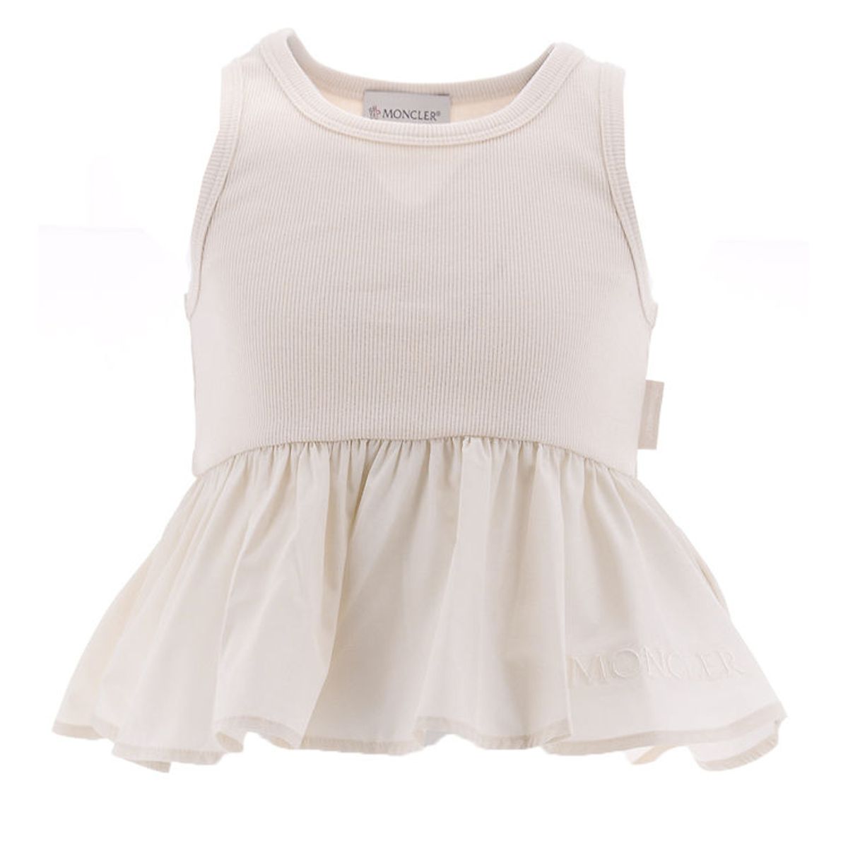 Moncler Tanktop - Rib - Creme