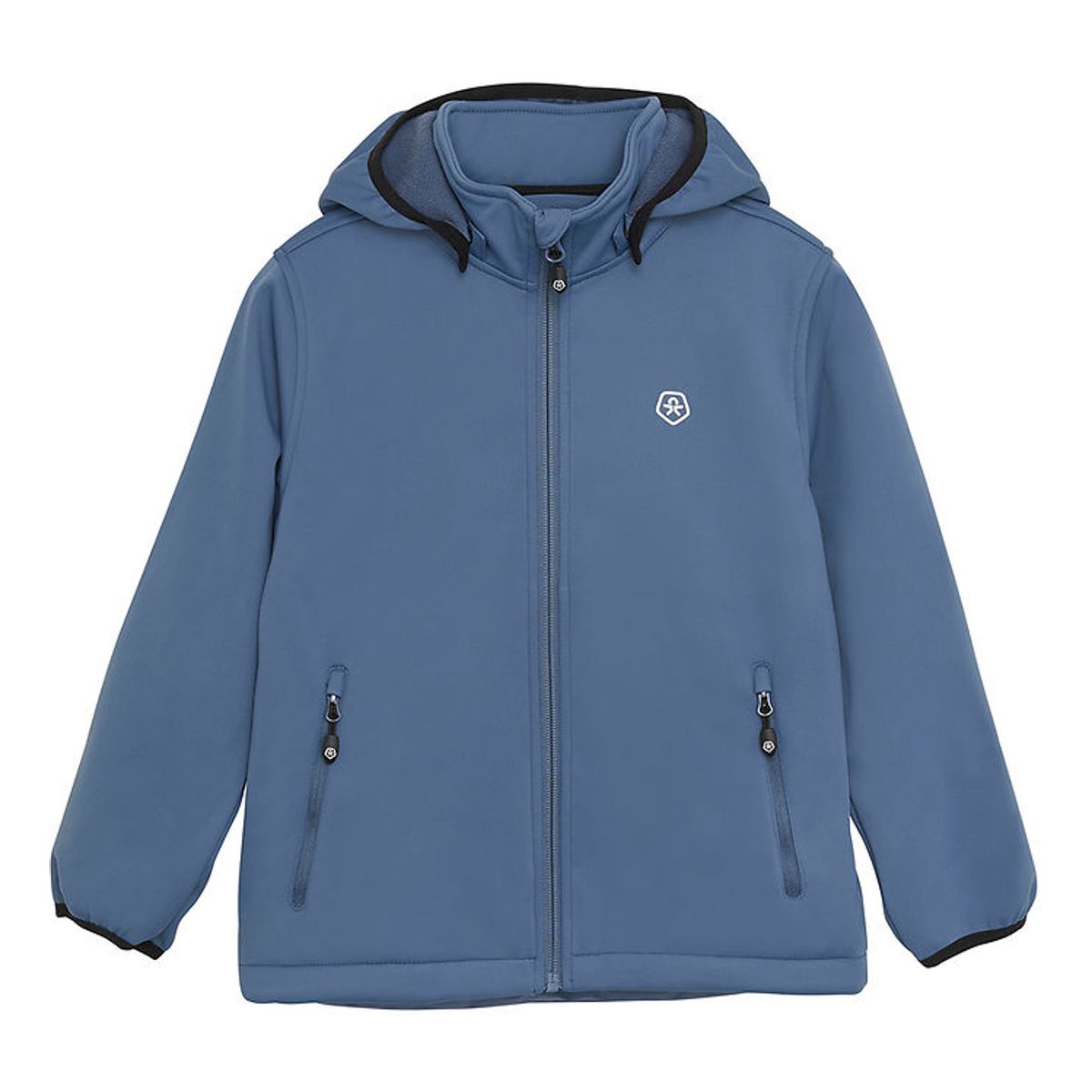 Color Kids Softshelljakke m. Fleece - Vintage Indigo