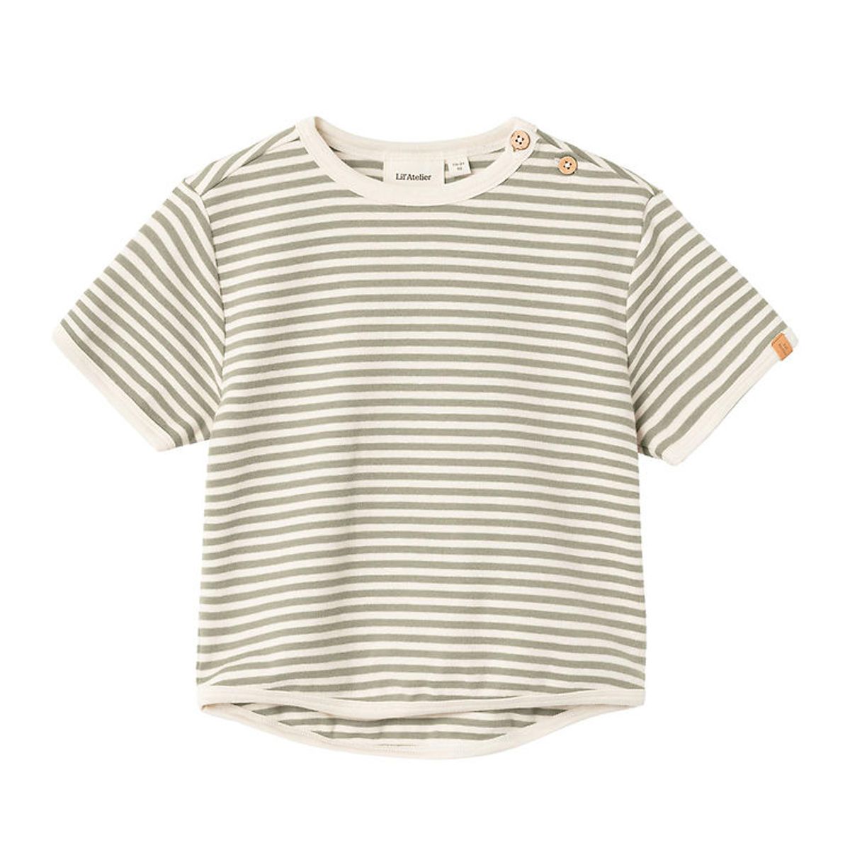 Lil Atelier T-shirt - NmmGeo - Moss Gray