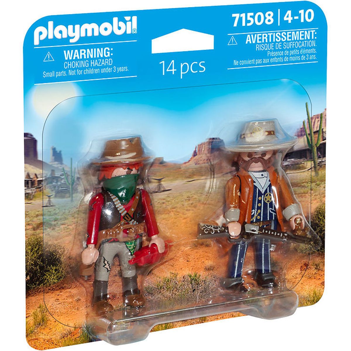 Playmobil Duopack - Bandit And Sheriff - 71508 - 14 Dele