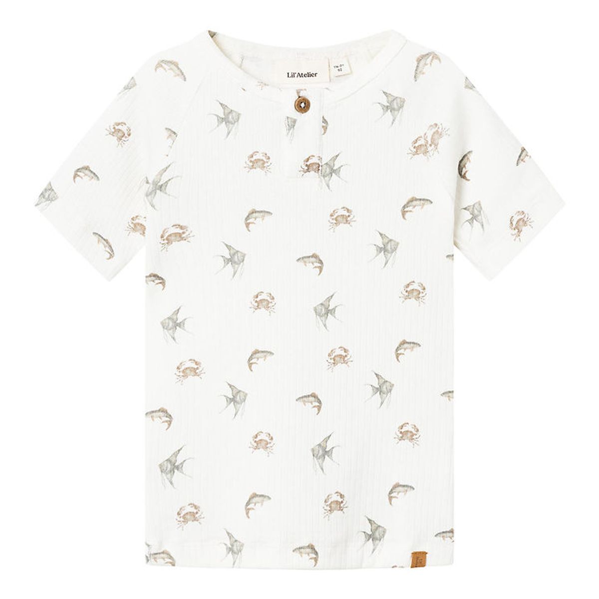 Lil Atelier T-Shirt - Rib - NmmGio - Coconut Milk