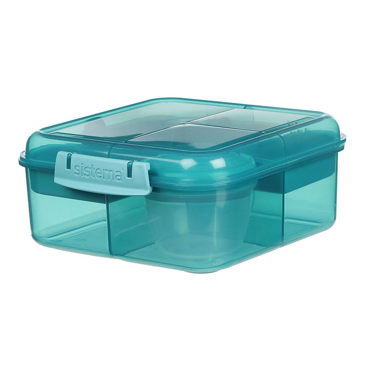 Sistema Madkasse m. Beholder - Bento Cube - 1,25 l - Teal Stone