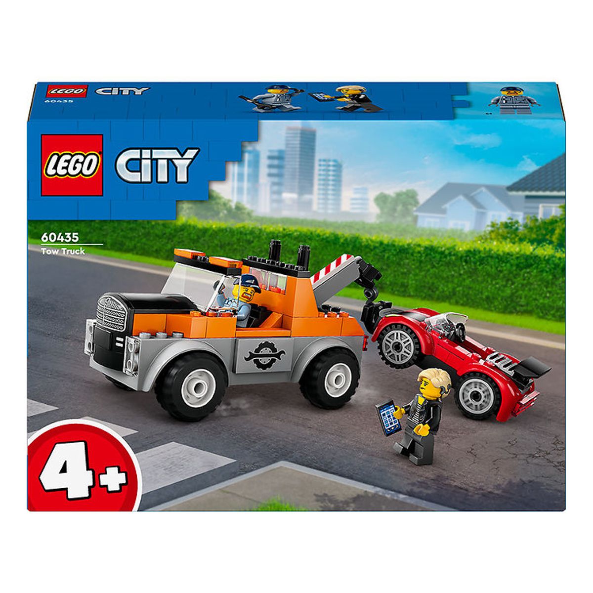 LEGO ® City - Kranvogn Og Sportsvogns Reparation 60435 - 101 Dele