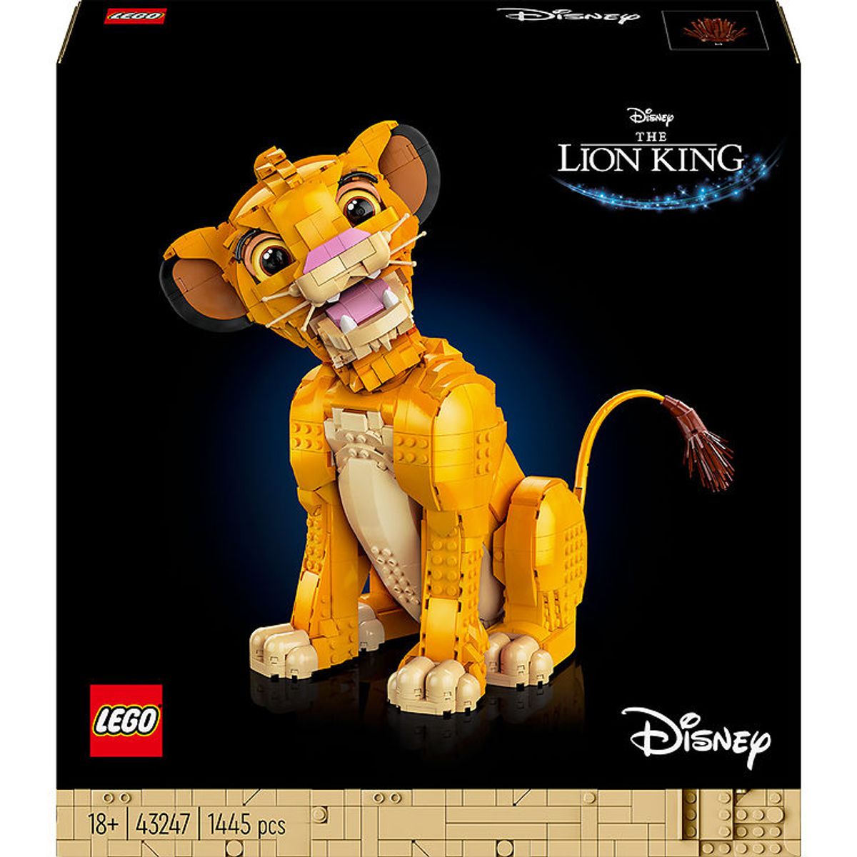 LEGO ® Disney - Ung Simba - Løvernes Konge 43247 - 1445 Dele