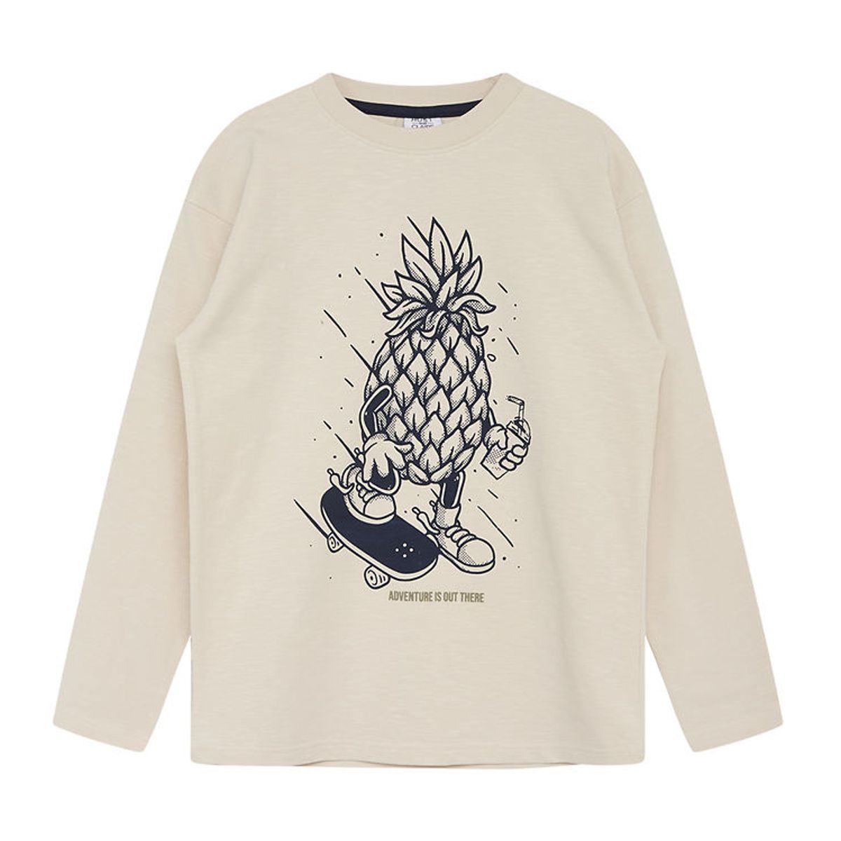 Hust and Claire Bluse - Albertus - Sand Stone m. Ananas