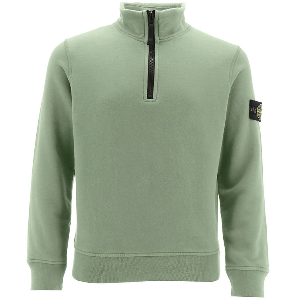 Stone Island Sweatshirt m. Lynlås - Sage