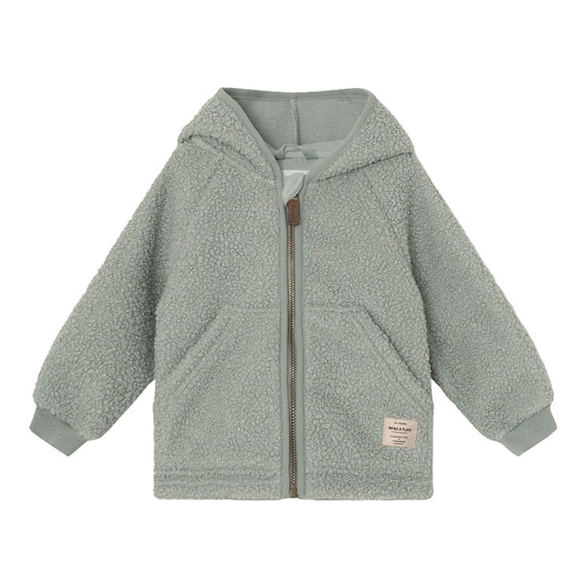 Mini A Ture Fleecejakke - Teddy - MatLiff - Pale Green