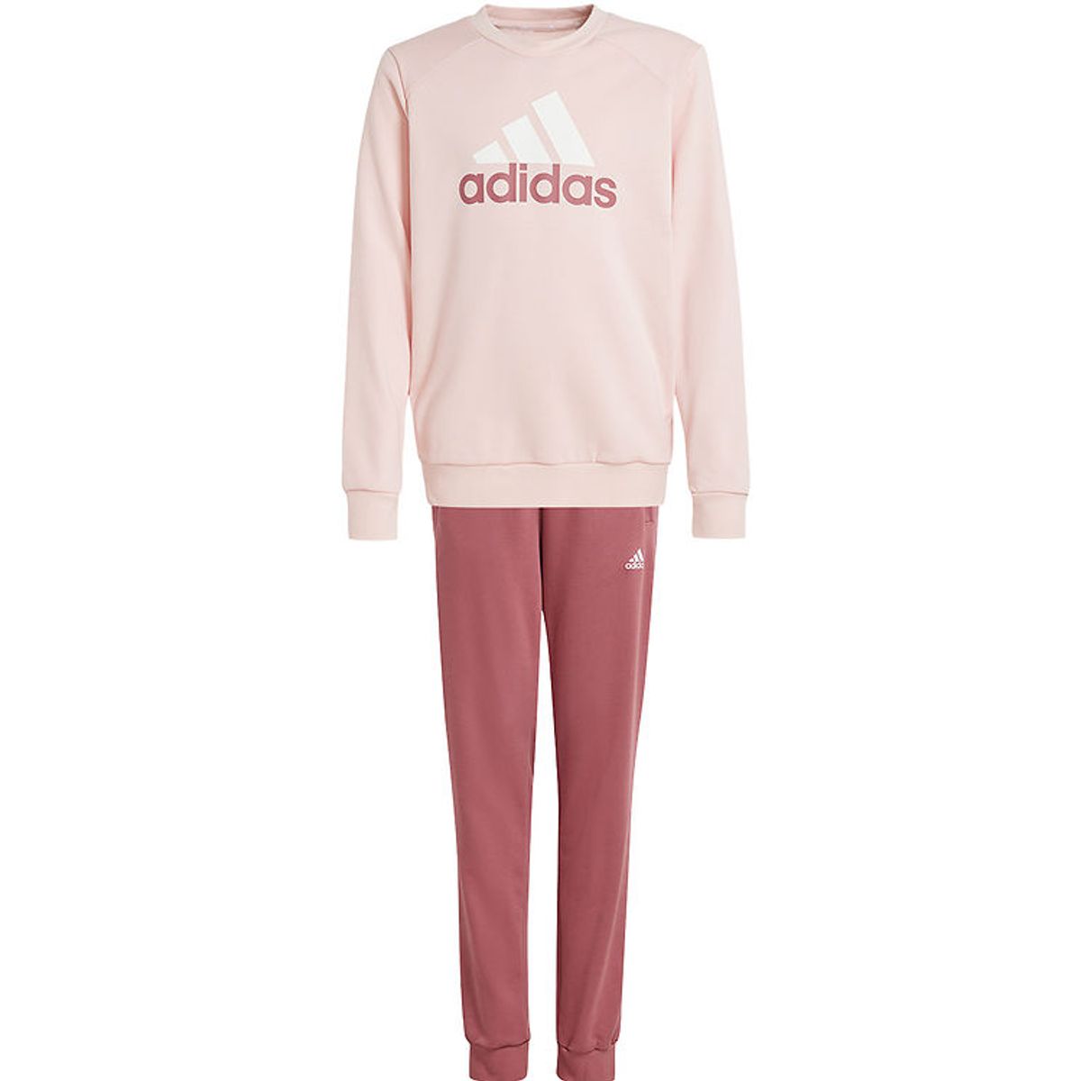 adidas Performance Sweatsæt - J BL FT TS - Rosa/Hvid