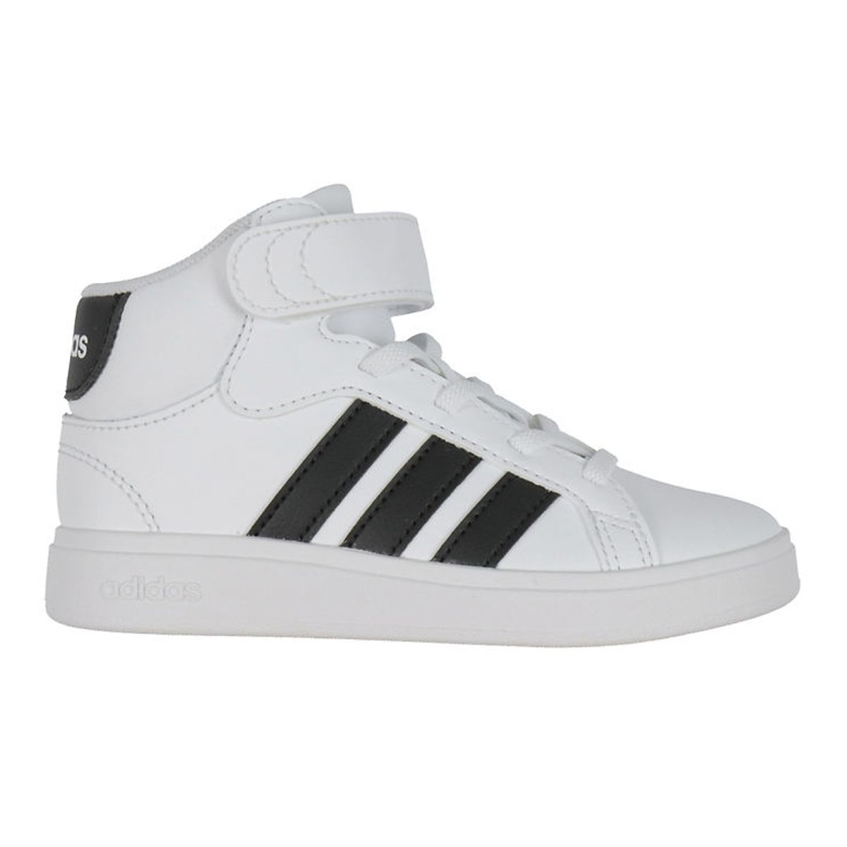 adidas Performance Sko - Grand Court Mid K - Hvid/Sort